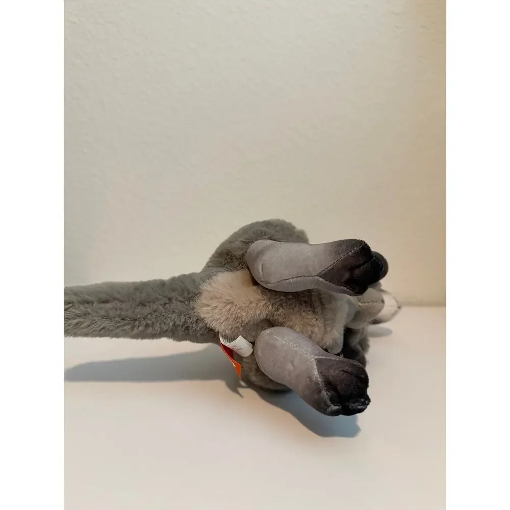 Wild Republic Kangaroo Plush Stuffed Animal with Baby Joey Pouch Grey 12